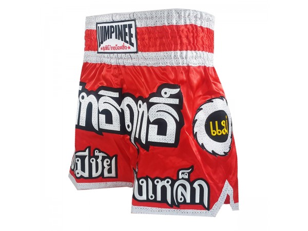 Lumpinee Muay Thai Shorts : LUM-016 Röd
